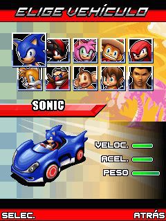 Free download java game Sonic and Sega All Stars Racing on your mobile phone! Image №5