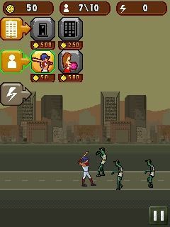 Free download java game Baseball vs Zombies 2 on your mobile phone! Image №2