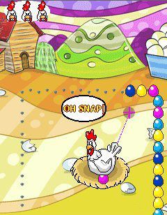 Free download java game Crazy Chicken on your mobile phone! Image №4