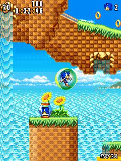Free download java game Sonic Evolution on your mobile phone! Image №2