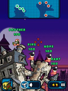 Free download java game Worms: Reloaded on your mobile phone! Image №3