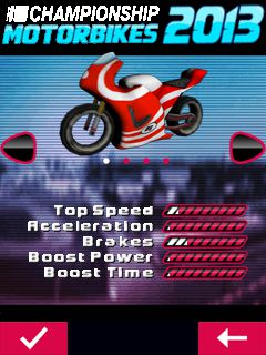 Free download java game Championship Motorbikes 2013 on your mobile phone! Image №2