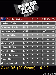 Free download java game Powerplay cricket on your mobile phone! Image №6