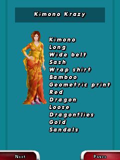 Free download java game JoJo's fashion show 3: World tour express on your mobile phone! Image №3