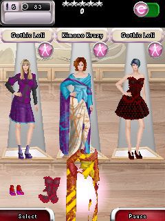 Free download java game JoJo's fashion show 3: World tour express on your mobile phone! Image №2