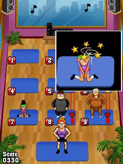 Free download java game Pump it up: Aerobics! on your mobile phone! Image №2