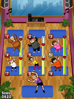 Free download java game Pump it up: Aerobics! on your mobile phone! Image №3