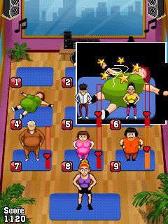 Free download java game Pump it up: Aerobics! on your mobile phone! Image №4