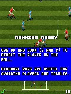 Free download java game RBS 6 Nations: Rugby 2009 on your mobile phone! Image №3