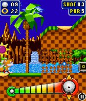 Free download java game Sonic the hedgehog: Golf on your mobile phone! Image №2