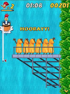 Free download java game Woody Woodpecker: In waterfools on your mobile phone! Image №5