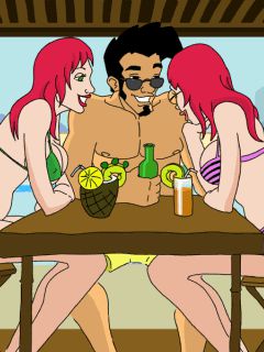 Free download java game Dirty Jack: Twin chicks on your mobile phone! Image №4