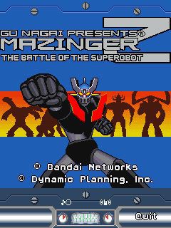 Free download java game Mazinger: The battle of the superobot on your mobile phone!