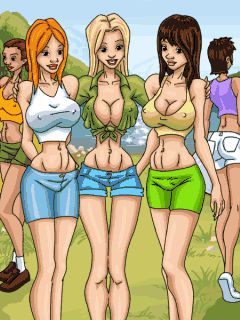 Free download java game Dirty Jack: Sex camp on your mobile phone! Image №2