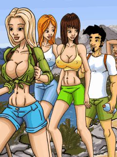 Free download java game Dirty Jack: Sex camp on your mobile phone! Image №3