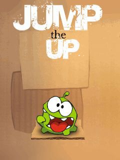 Free download java game Jump the up: Om-nom on your mobile phone!