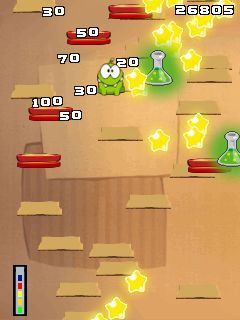 Free download java game Jump the up: Om-nom on your mobile phone! Image №3