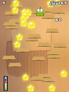 Free download java game Jump the up: Om-nom on your mobile phone! Image №4