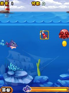 Free download java game Love of the ocean: Crazy dolphins on your mobile phone! Image №2