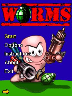 Free download java game Worms on your mobile phone!