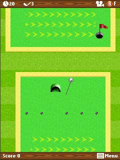 Free download java game Mini golf: Spring on your mobile phone! Image №2