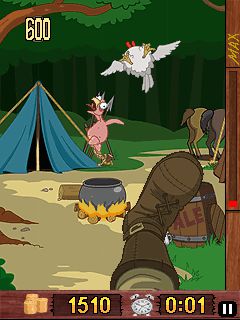 Free download java game Chicken kickin' on your mobile phone! Image №2