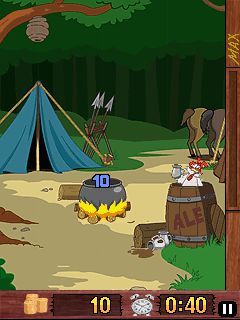 Free download java game Chicken kickin' on your mobile phone! Image №3