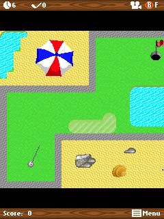 Free download java game Mini golf: Summer on your mobile phone! Image №2
