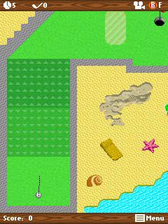 Free download java game Mini golf: Summer on your mobile phone! Image №3