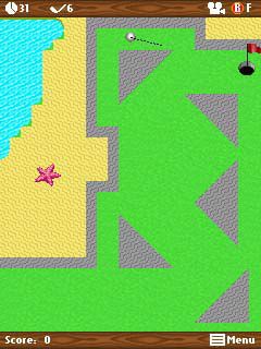 Free download java game Mini golf: Summer on your mobile phone! Image №6