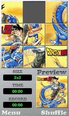 Free download java game Dragon ball Z: puzzle on your mobile phone! Image №2