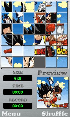Free download java game Dragon ball Z: puzzle on your mobile phone! Image №4