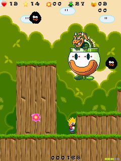 Free download java game Super Mario: Sayajin aventura on your mobile phone! Image №4