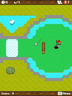 Free download java game Mini golf: Autumn on your mobile phone! Image №2