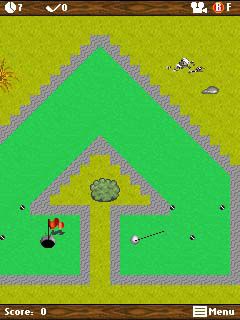 Free download java game Mini golf: Autumn on your mobile phone! Image №3