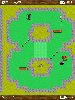 Free download java game Mini golf: Autumn on your mobile phone! Image №4