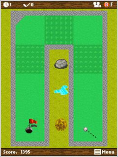 Free download java game Mini golf: Autumn on your mobile phone! Image №5