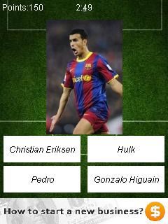 Free download java game Guess the footballer on your mobile phone! Image №3