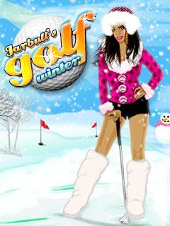 Free download java game Mini golf: Winter on your mobile phone!