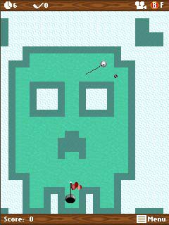Free download java game Mini golf: Winter on your mobile phone! Image №2