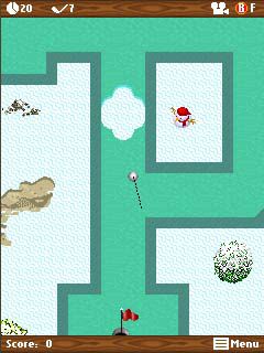 Free download java game Mini golf: Winter on your mobile phone! Image №3