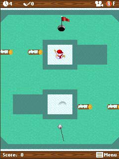 Free download java game Mini golf: Winter on your mobile phone! Image №4