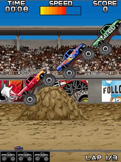 Free download java game Monster truck muddle on your mobile phone! Image №2