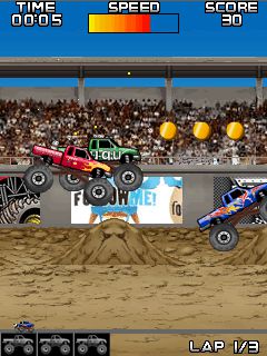 Free download java game Monster truck muddle on your mobile phone! Image №3