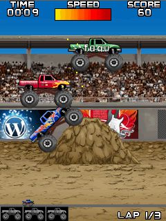 Free download java game Monster truck muddle on your mobile phone! Image №6