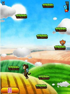 Free download java game Aero monkey jumping on your mobile phone! Image №3