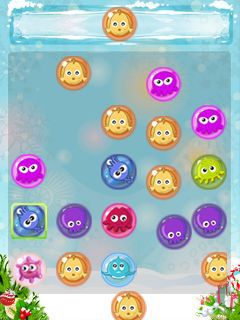 Free download java game Xmas bubbles on your mobile phone! Image №2