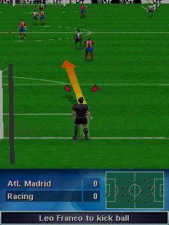 Free download java game Spanish football league 2009 3D on your mobile phone! Image №2