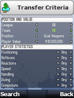 Free download java game FIFA manager 2009 on your mobile phone! Image №3