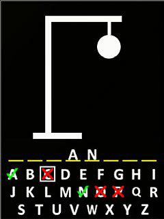 Free download java game Hang-A-Man on your mobile phone! Image №3